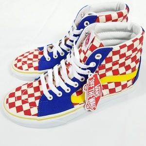 red checkered vans high tops
